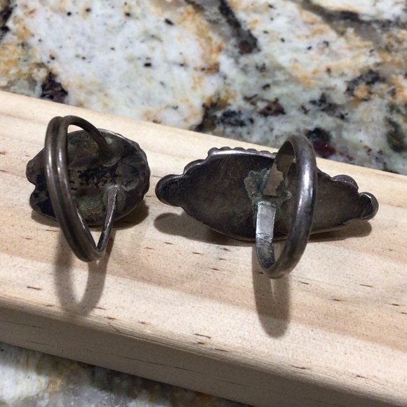 Vintage Turquoise Silver Women's Ring Set - Picture 2 of 2